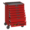26" PRO Cabinet 7 Soft Close Drawers Red
