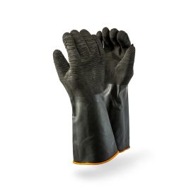 H2-40 Crinkle Palm Rubber Gloves