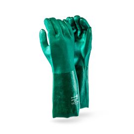 Heavy Duty Green PVC Gloves -  40cm