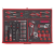 53" PRO Monster FOAM Tool Kit 1115 Pieces Red