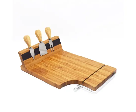 Cheese Board, Wire Slicer & Knife Set