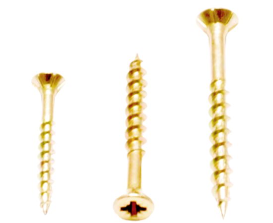 Chipboard Screws Smooth Shank Yellow Passivated 4.0 x 30mm Q: 800
