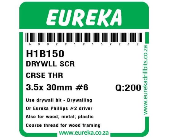 Drywall Screw Corse Thread 30MM Q: 200