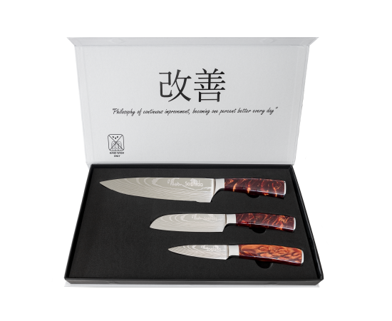 Japanese 3 Piece Modern Chef Knife Set