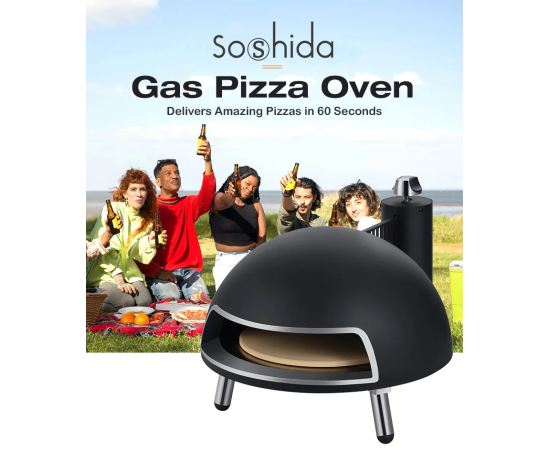 Soshida Gas 12" Pizza Oven