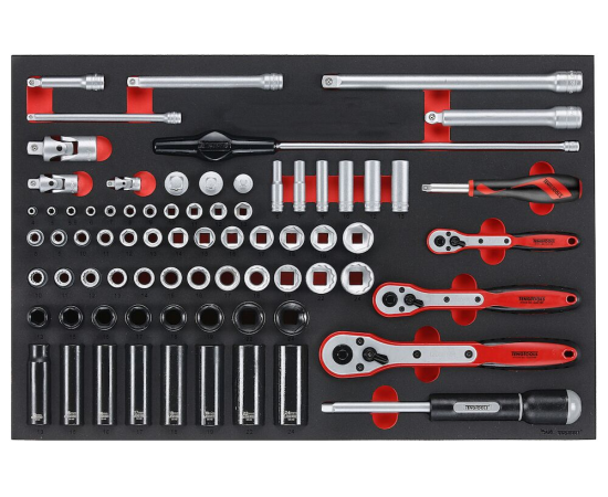 26" PRO Cabinet FOAM Tool Kit 333 Pieces Red