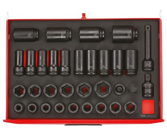 26" PRO Stack FOAM Tool Kit 527 Pieces Red