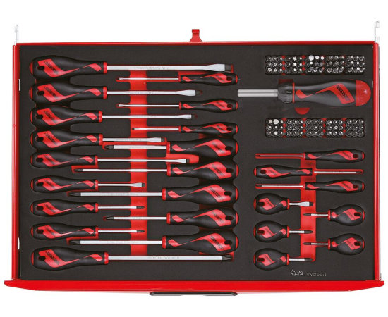26" PRO Top Box FOAM Tool Kit 277 Pieces Red