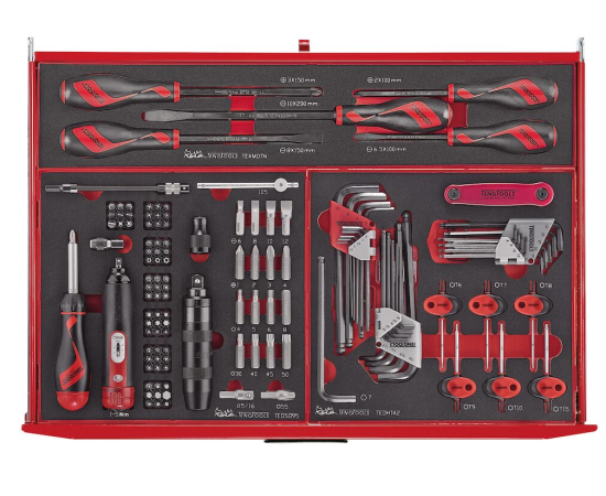53" PRO Monster FOAM Tool Kit 1115 Pieces Red